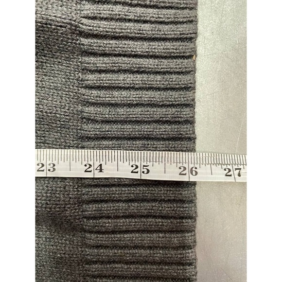 Duluth Brigadier Mock Neck Sweater Mens Medium Fisherman Chunky Wool Blend - Picture 7 of 10